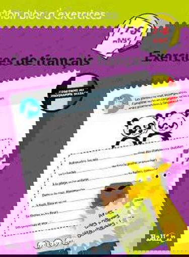 Exercices de français 7-8 ans