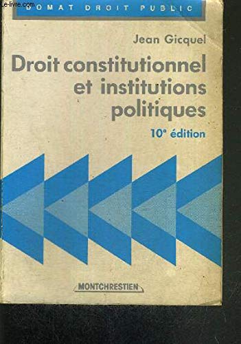 Droit constitutionnel et institutions politiques