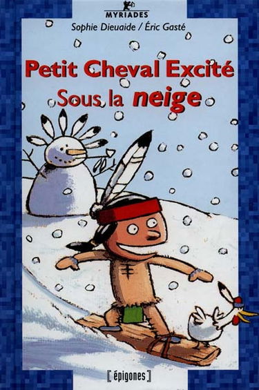 Petit Cheval excité, sous la neige