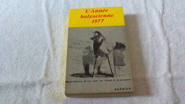 Couverture de ANNÉE (L') BALZACIENNE, 1977.