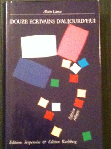 Une anthologie lorraine : douze écrivains d'aujourd'hui