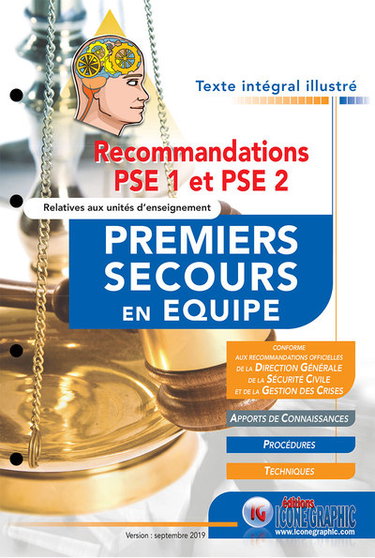 Couverture de Recommandations PSE 1 et PSE 2 relatives aux unités d'enseignement premiers secours en équipe : conforme aux recommandations officielles de la Direction générale de la sécurité civile et de la gestion des crises : texte intégral illustré