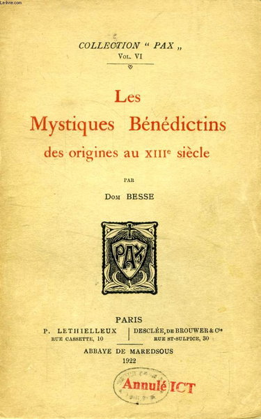 Couverture de LES MYSTIQUES BENEDICTINS DES ORIGINES AU XIIIe SIECLE
