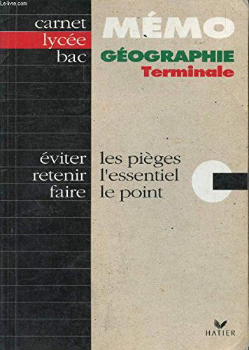 Geographie Terminale Memo