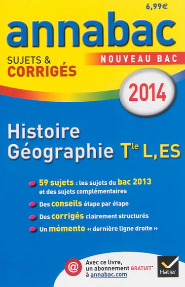 Histoire géographie terminale L, ES : nouveau bac 2014