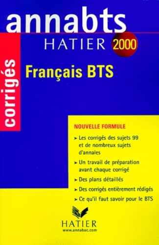AnnaBTS corrigés 2000 - français BTS