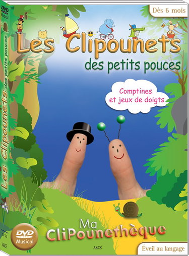 Couverture de Les Clipounets: Comptines et jeux de doigts