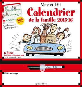 Max et Lili : calendrier de la famille 2015-2016
