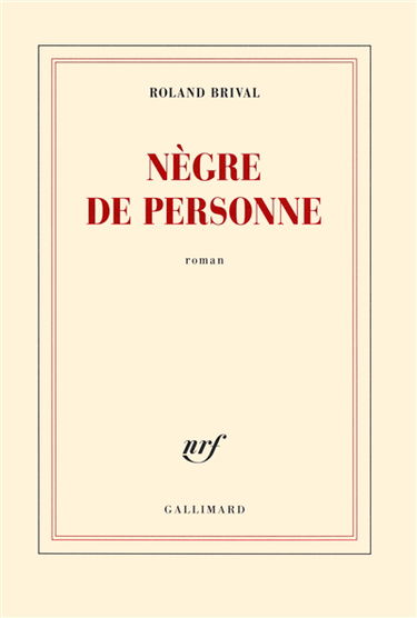 Nègre de personne