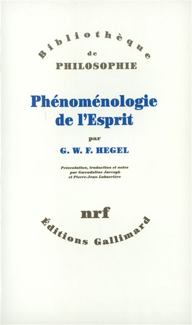 Phénoménologie de l'esprit