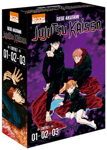 Couverture de Jujutsu kaisen : coffret 01-02-03