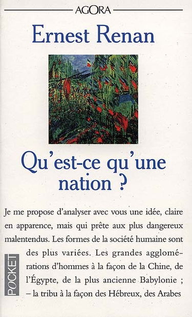 Qu'est ce qu'une nation ? : et autres essais politiques
