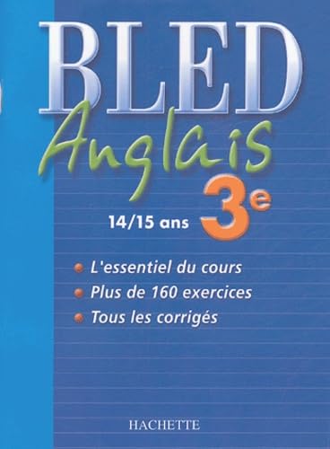 Cahier Bled : Anglais 3ème