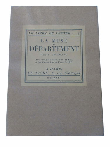 La muse du département. préface de julien benda.
