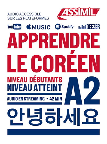 Couverture de Apprendre le coréen : niveau débutants, niveau atteint A2