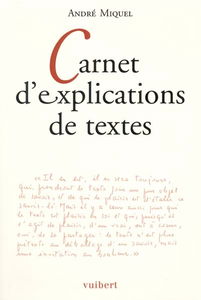 Carnet d'explications de textes
