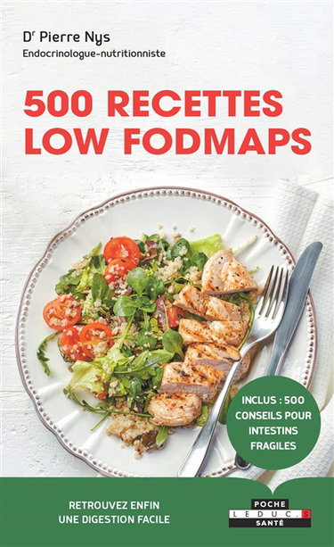 Couverture de 500 recettes low fodmaps
