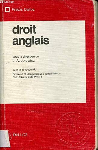 Droit anglais (Précis Dalloz)