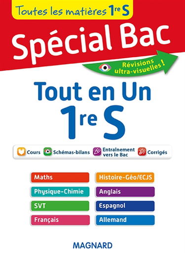 Tout en un, 1re S : toutes les matières 1re S