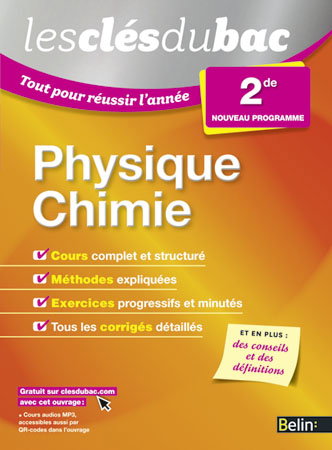 Physique chimie 2de : nouveau programme