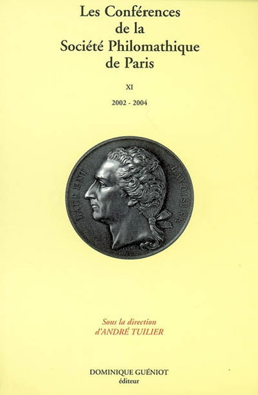 Couverture de Conférences de la Société philomathique de Paris (Les), n° 11. 2002-2004