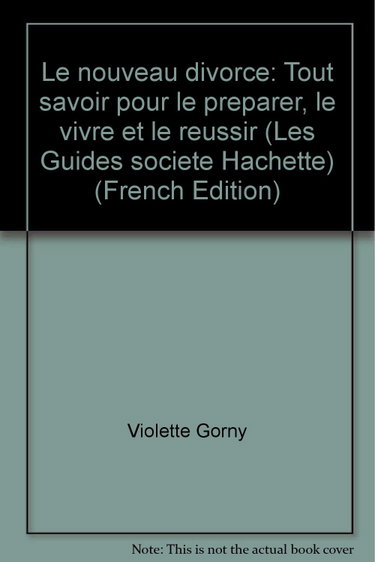 Couverture de GUIDE DU NOUVEAU DIVORCE