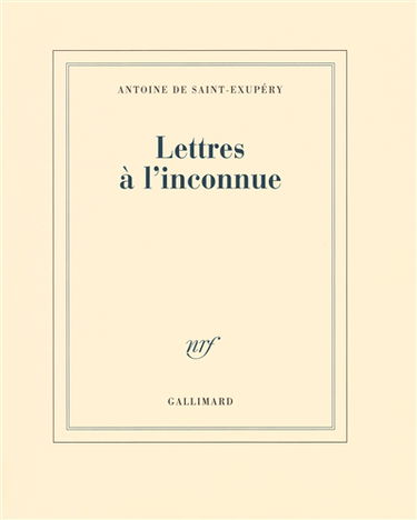Lettres à l'inconnue