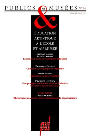 Publics et musées, n° 14. Education artistique au musée