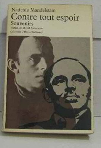 Couverture de Contre tout espoir souvenirs