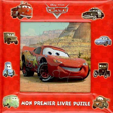 Mon premier livre puzzle : Cars, quatre roues