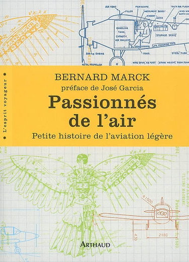 Couverture de Passionnés de l'air : petite histoire de l'aviation légère par Bernard Marck