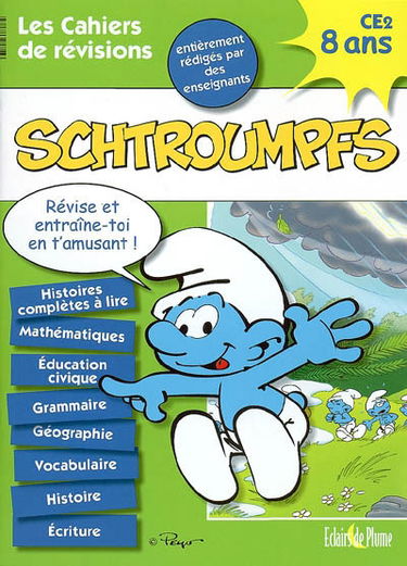 Les cahiers de révisions Schtroumpfs, CE2 8 ans