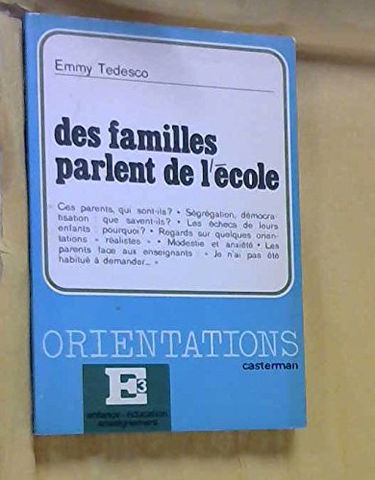 Des Familles parlent de l'école