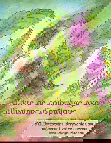 Livre de coloriage avec illusions d'optique: 30 illustrations incroyables qui piègeront votre cerveau