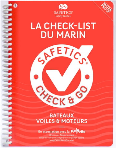 Couverture de La check-list du marin : Safetics, check & go : bateaux voiles & moteurs