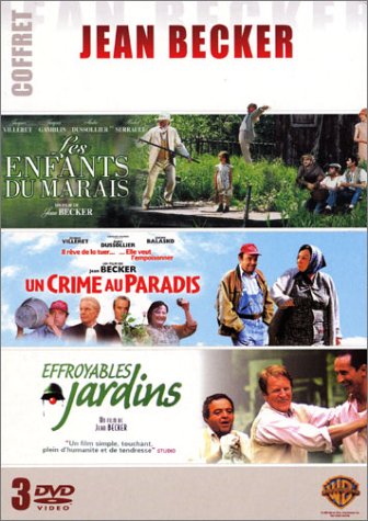 Couverture de Coffret Jean Becker 3 DVD : Un crime au Paradis / Effroyables jardins / Les Enfants du marais par Jacques Villeret