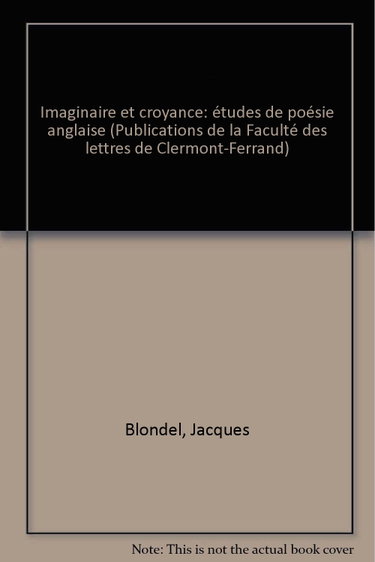 Couverture de Imaginaire et croyance