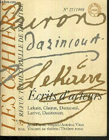 Cahiers de la Comédie-Française 27