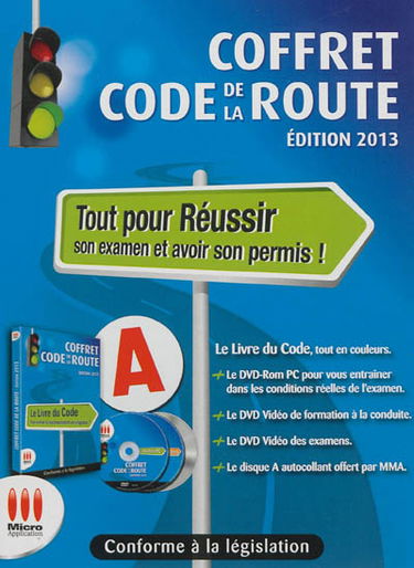 Coffret code de la route : tout pour réussir son examen et avoir son permis ! : édition 2013
