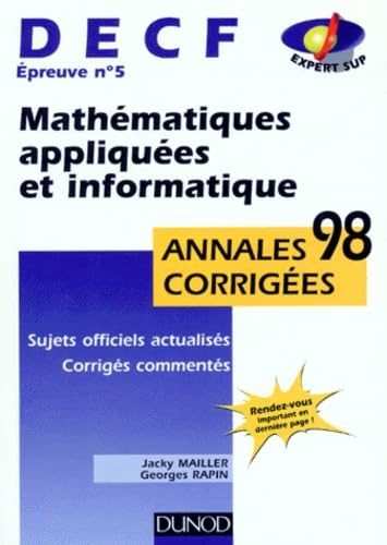 Mathématiques appliquées et informatique : épreuve n° 5