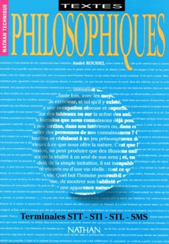 Textes philosophiques : classe terminale G toutes options