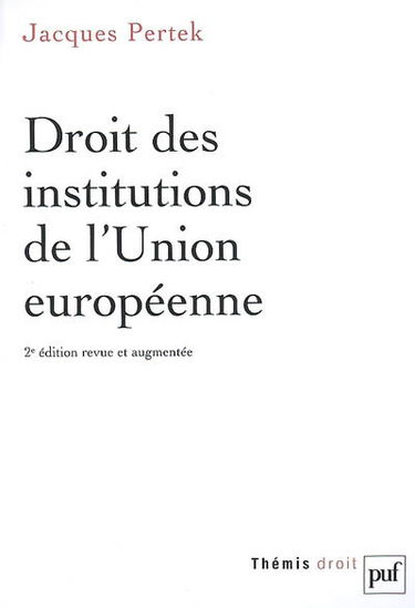 Droit des institutions de l'Union européenne