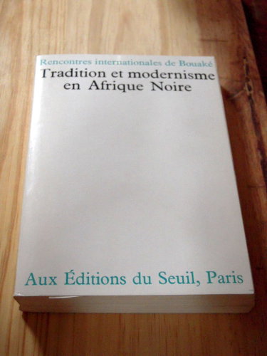 Couverture de Tradition et modernisme en afrique noire