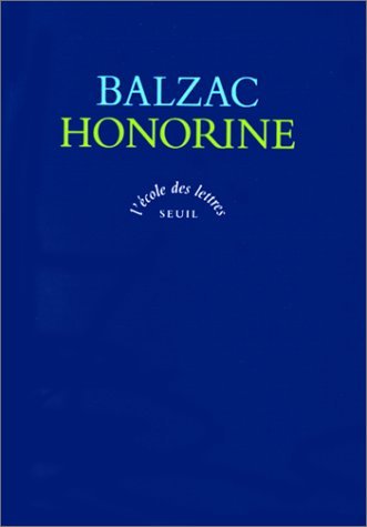 Honorine by Honoré de Balzac (1997-03-20)
