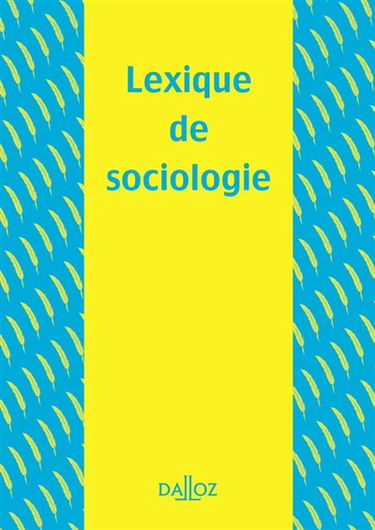 Lexique de sociologie