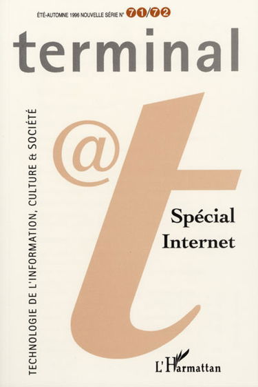 Terminal, n° 71-72. Spécial Internet
