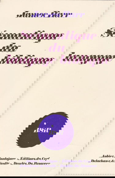 Sémantique du langage biblique.