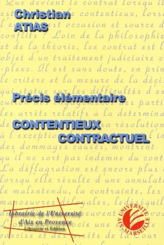 Precis Elementaire De Contentieux Contractuel