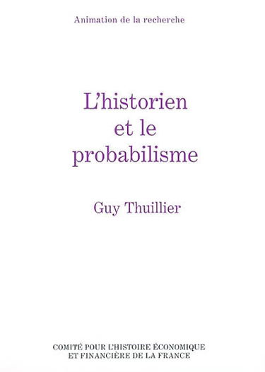 L'historien et le probabilisme