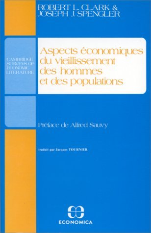 Aspects économiques du vieillissement des hommes et des populations